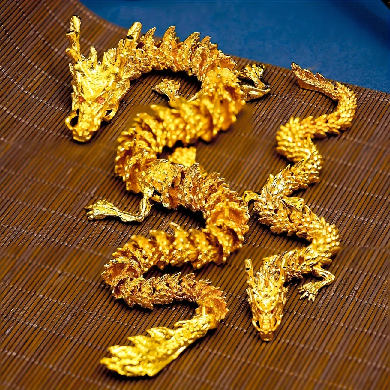 3D Pure Copper Golden Dragon 9.4inch/23 cm