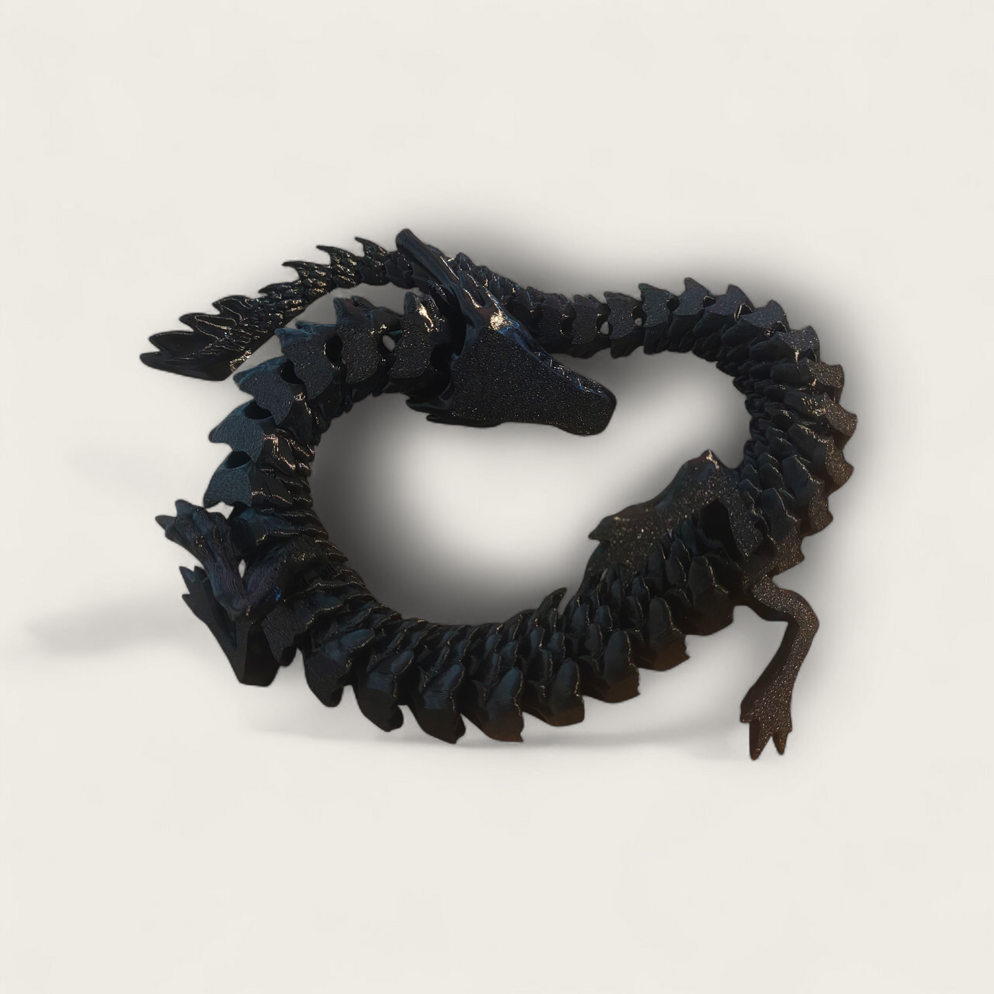 Black 3D printed Dragon