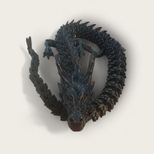 Black 3D printed Dragon