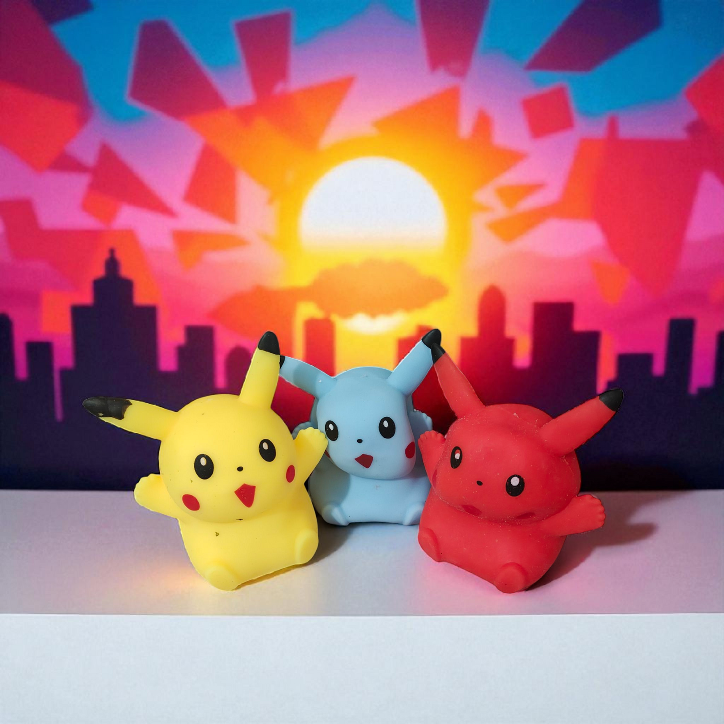 Pikachu squidgy toy