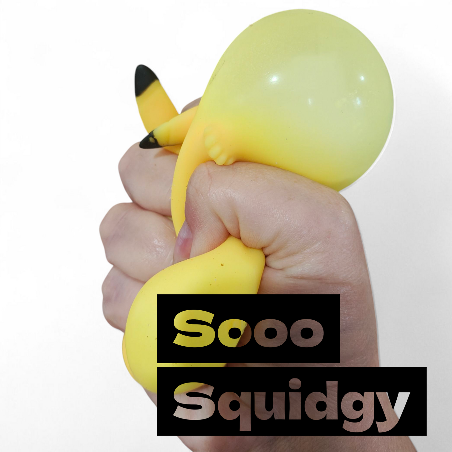 Pikachu squidgy toy