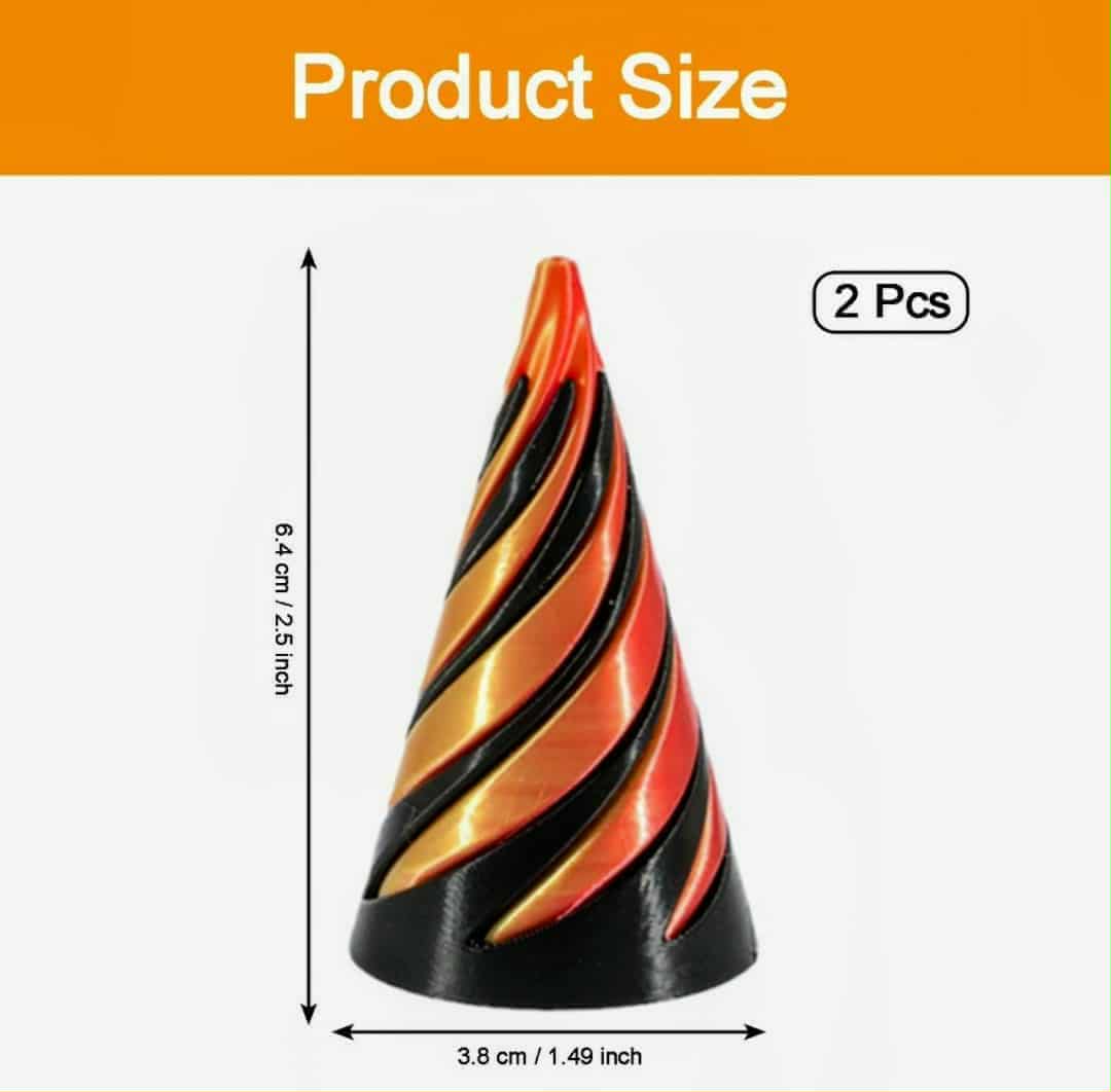 Spiral cone, 3d printed Fidget toy