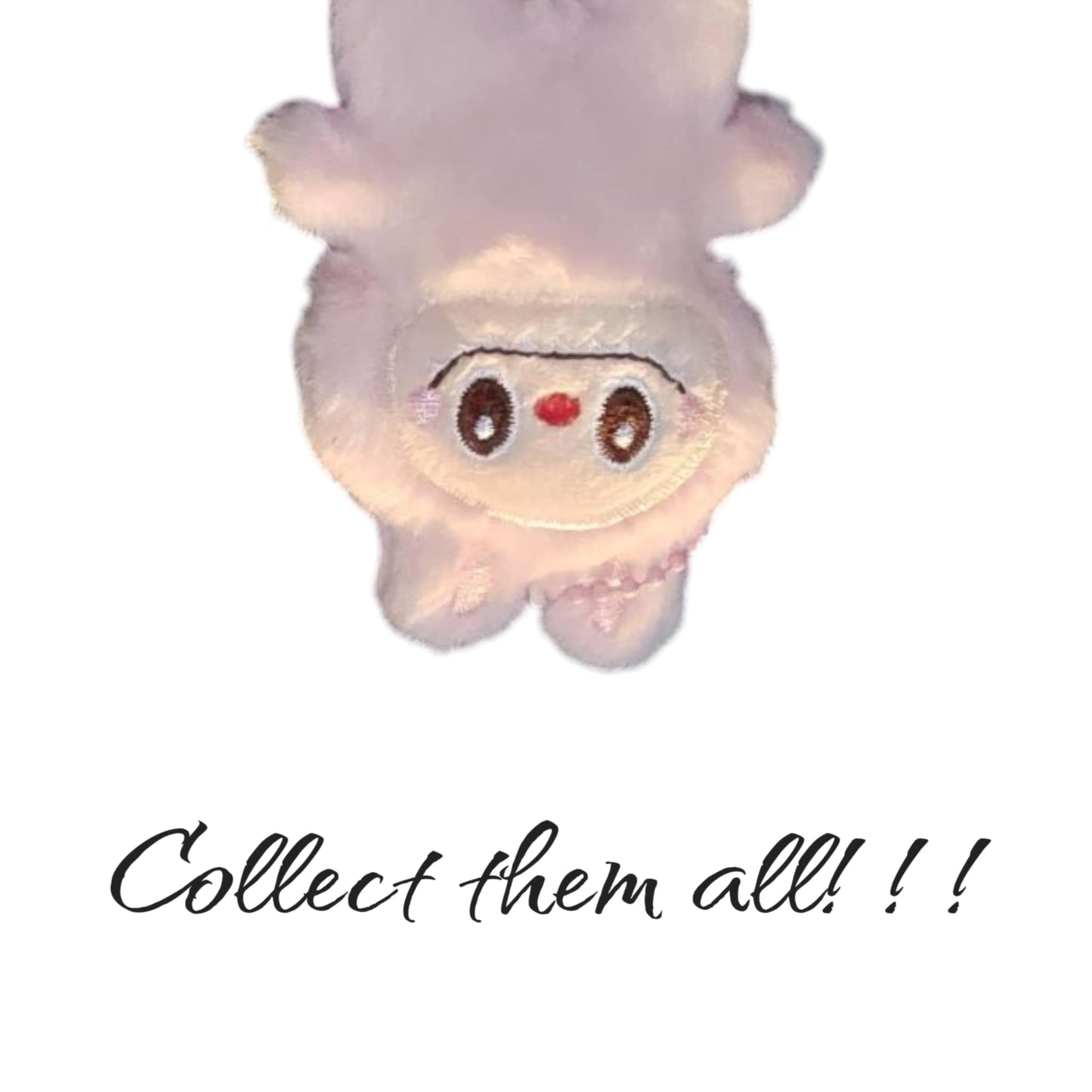 Mini Labubu plushie keychain