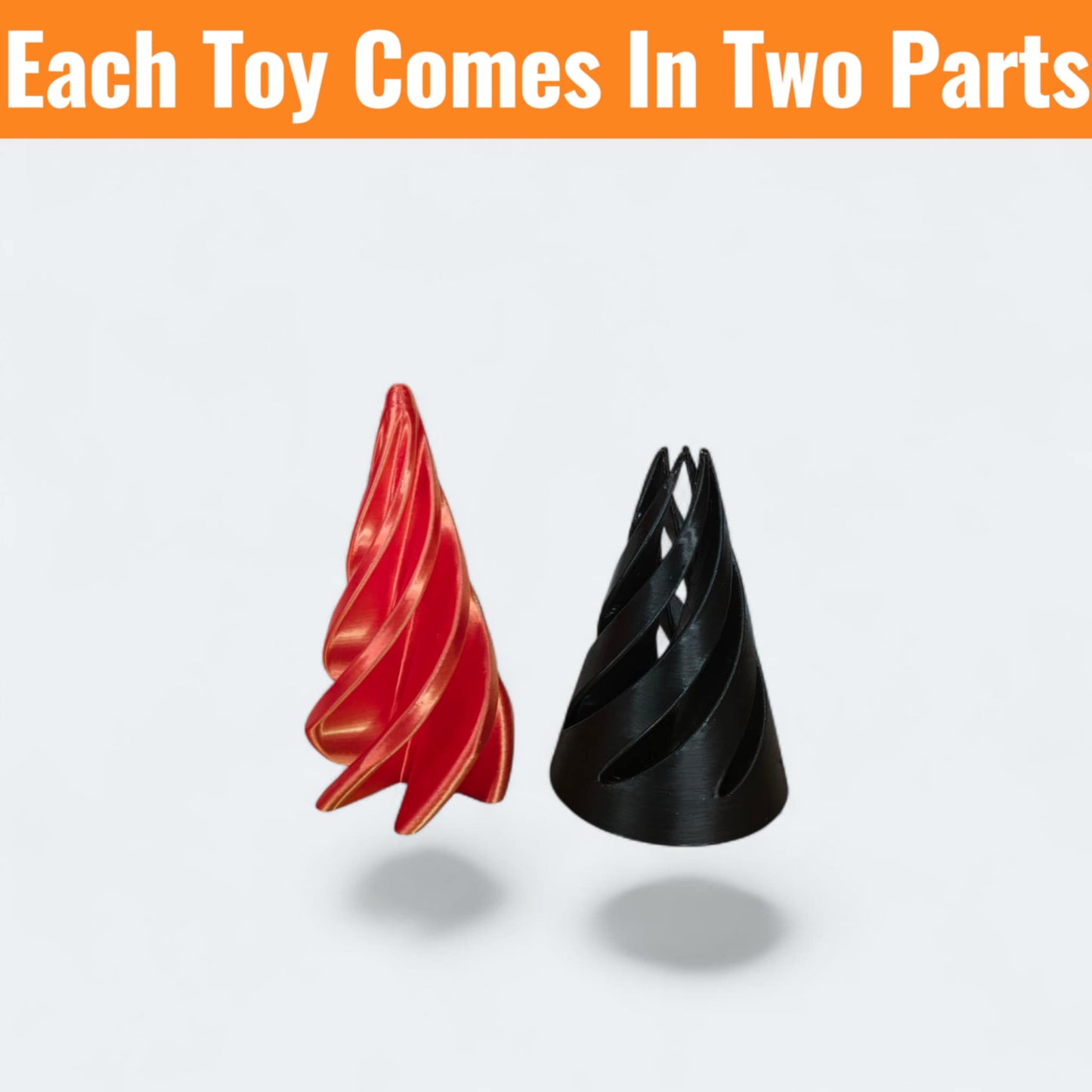 Spiral cone, 3d printed Fidget toy