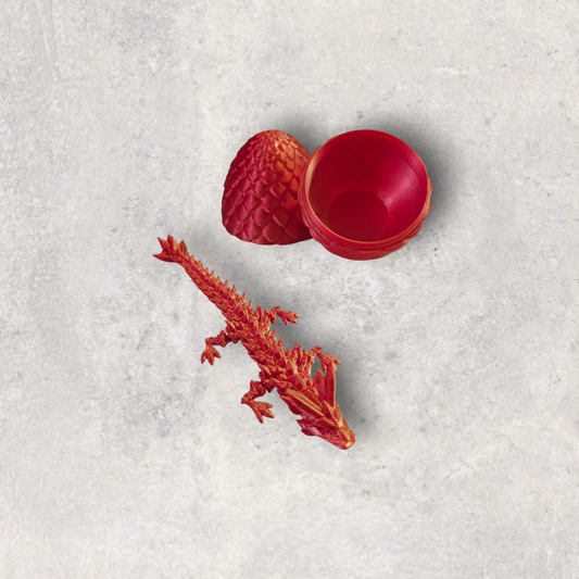 3D Printed Dragon In Egg