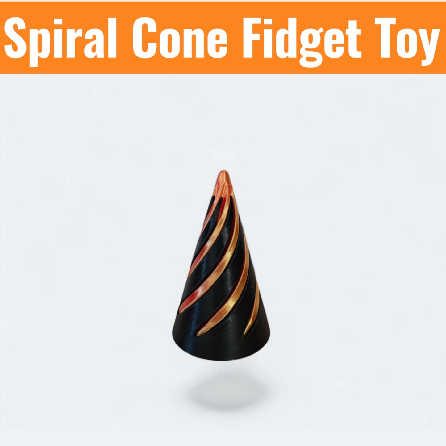 Spiral cone, 3d printed Fidget toy